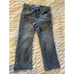 Levis Jeans Boys 5 Reg‎ Blue 517 Boot Cut Distressed Denim Cowboy Western